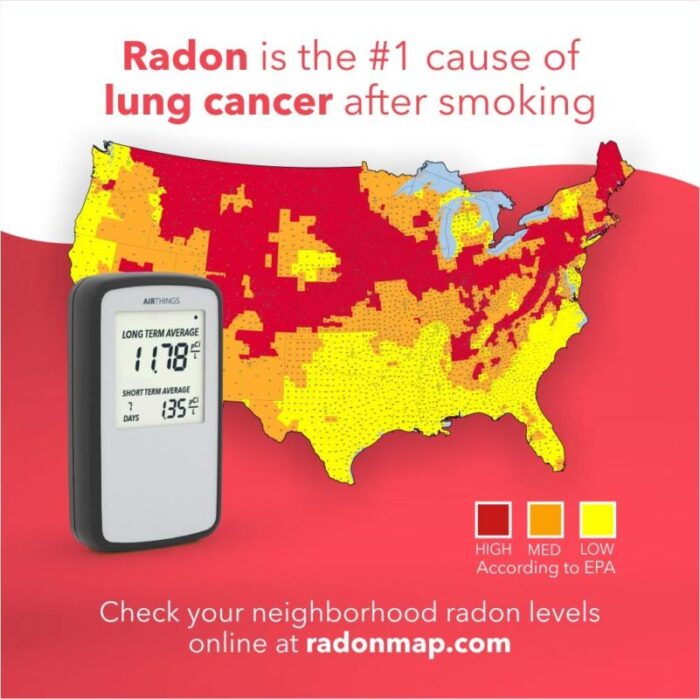 Airthings Corentium Home Radon Detector 223 Portable - Image 2