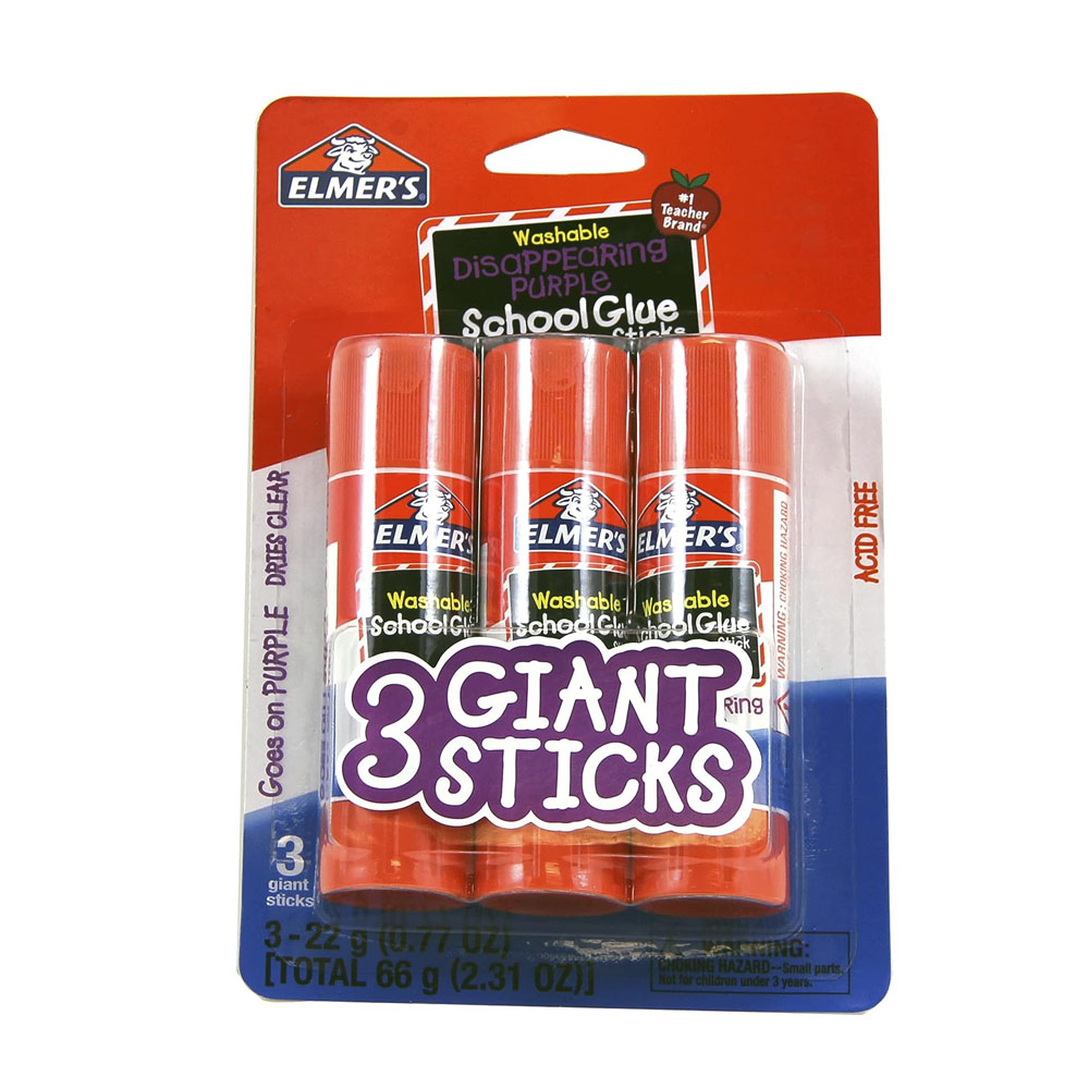 elmer1 Elmer’s Disappearing Purple Washable School Glue Sticks - Image 1