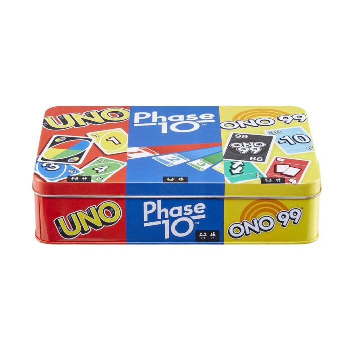 Mattel Games Set of 3 Games with Uno, Phase 10 & ONO 99 - Image 1