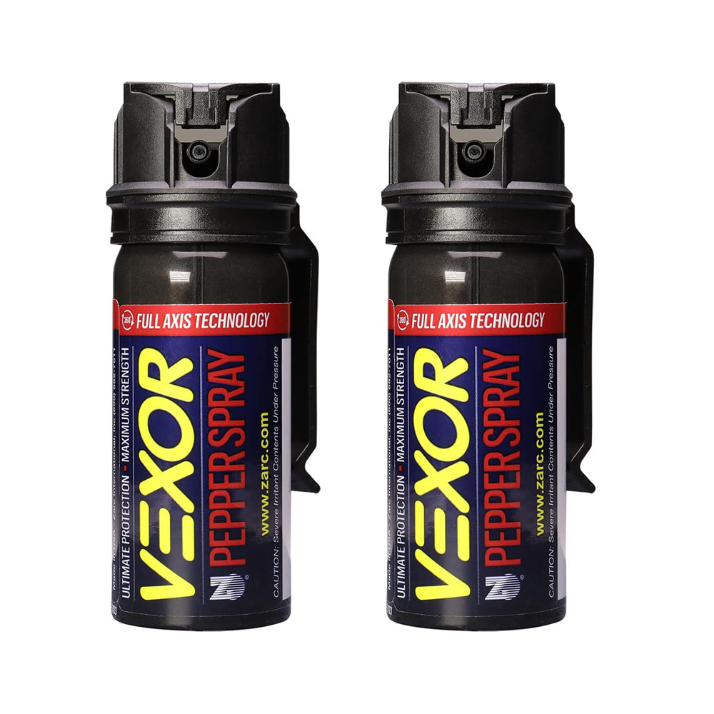 ve Vexor Pepper Spray Full Axis with Belt Clip for Self Defense - Image 1